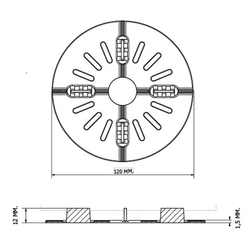 Podkładaka akustyczna pod płyty Leaf Plat.webp